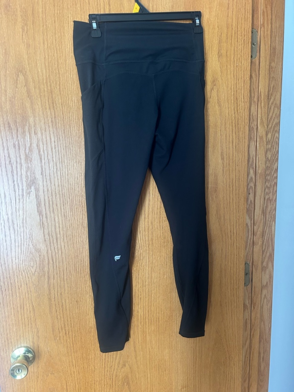 Fabletics Black Athletic Leggings with Inside Logo